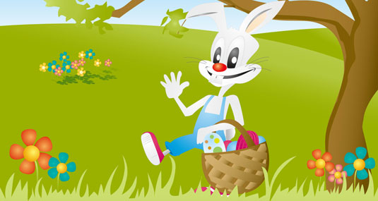 Easter Bunny Vector Illustration