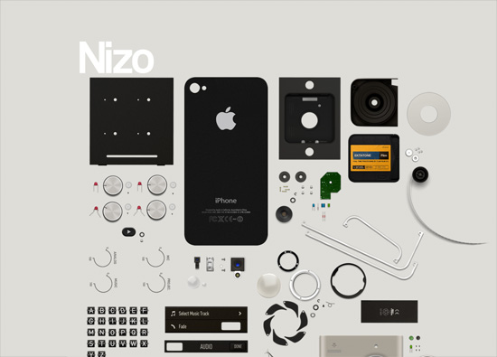 iOS app website design: Nizo for iPhone