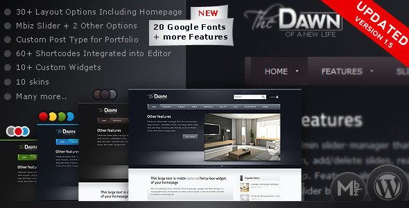 theDawn Premium All-in-one WordPress Theme