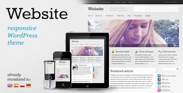 Website - responsive WordPress theme
