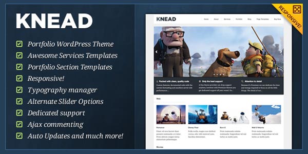 Knead C Responsive Portfolio WordPress Theme