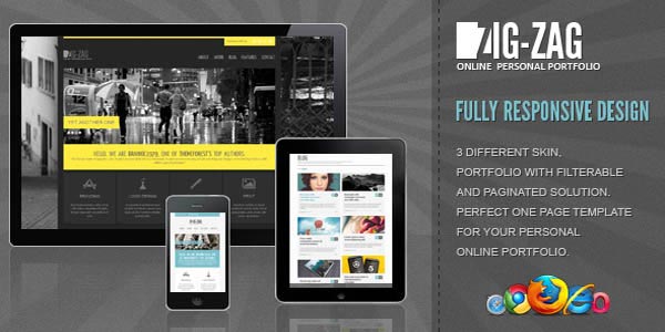 Zig Zag C Responsive WordPress Template